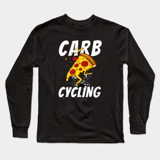 Pizza Carb Cycling Long Sleeve T-Shirt